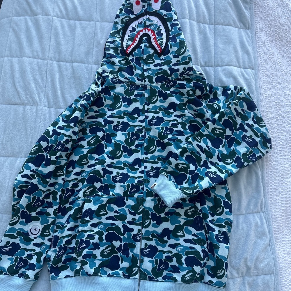 Blue Bape hoodie Brand New
